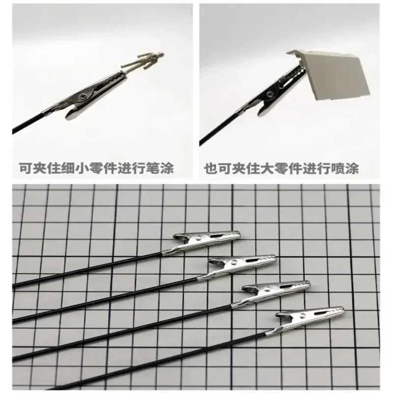 MSWZ MS-090 Metal Coloring Clamp Painting Tools Clip Tool Set Model Making Tools for Model Hobby DIY 10pcs/lot