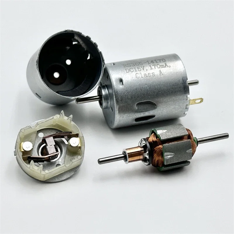 RS-365SH-14170 미니 모터 DC 6V-24V 10300RPM 듀얼 2.3mm 샤프트 카본 브러시 전기 모터 (장난감, 청소 로봇, 진공 청소기용)