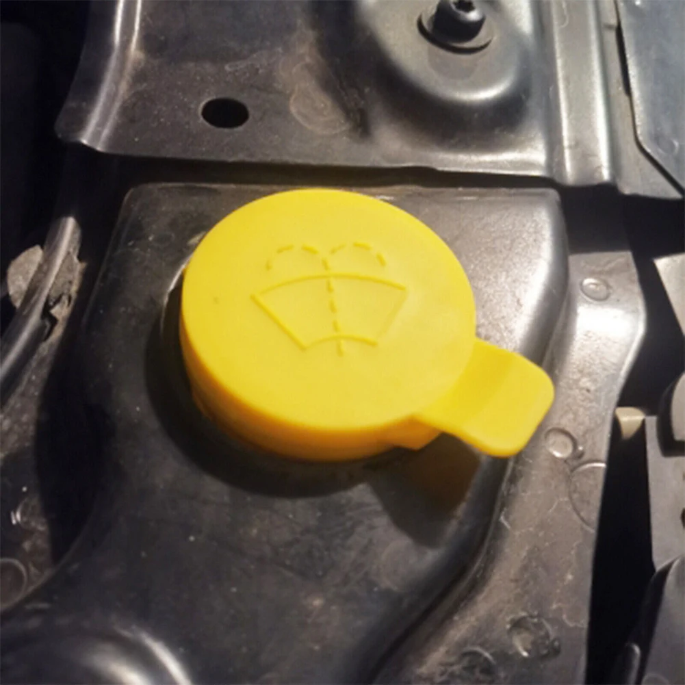Saab 9-3 03-11 9-5 99-09 21347700 용 와셔 유체 리저버 캡 1 개 노란색 ABS 고품질 외장 자동차 캡 액세서리