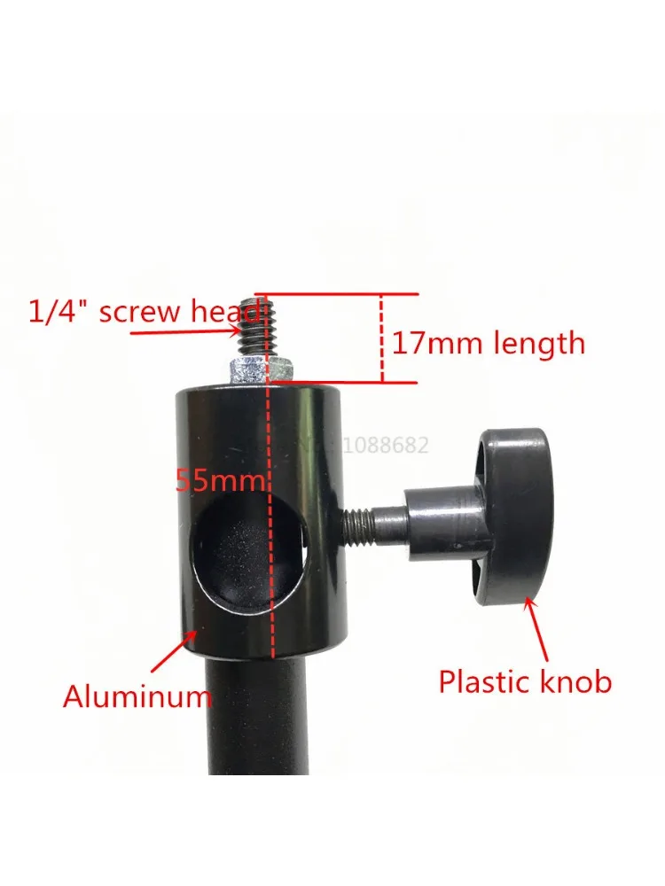 Description Picture 3 of itemTripod Head Adapter Light Stand Converter Mount Base to 1/4 for LED Light Monitor Flash Light Photography Accessories