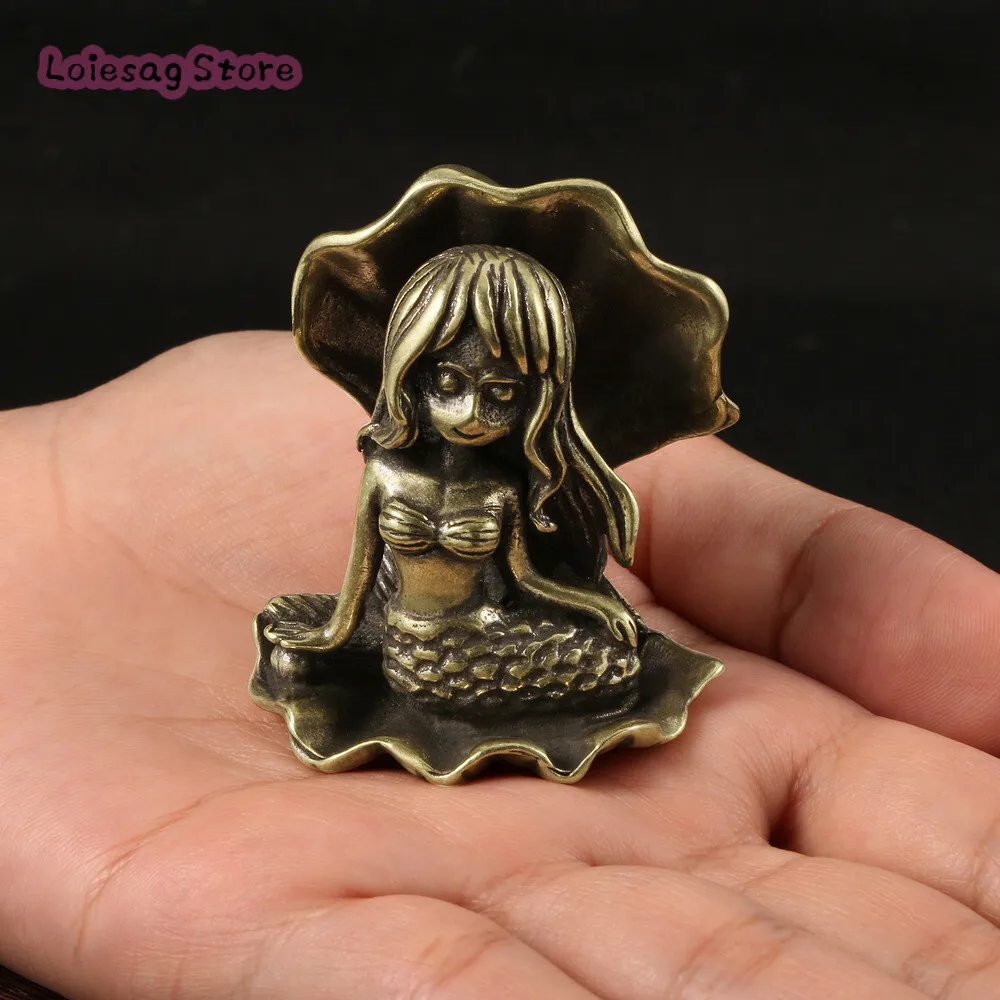 

Сказочные украшения для моря и дочери, имитация русалки, антикварные, для игры, старые латунные украшения для чая, домашних животных, для гостиной, офисного стола, украшения