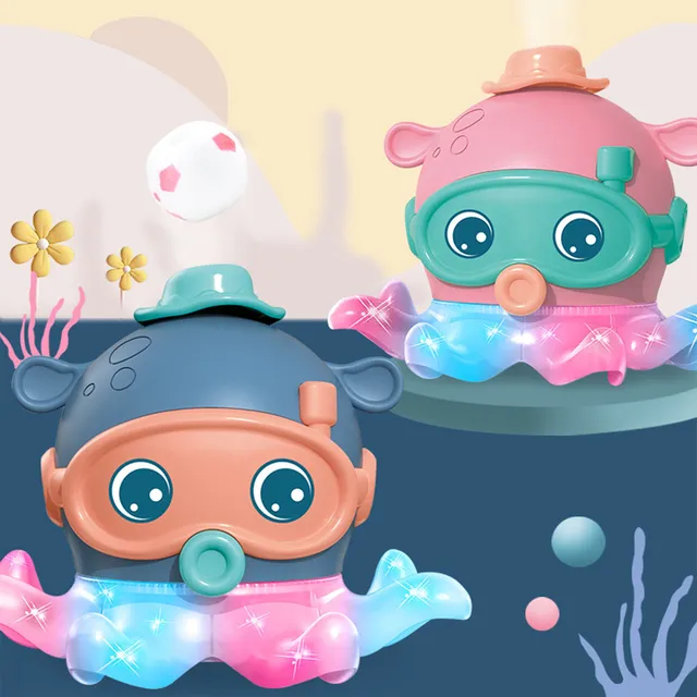 Infant Crawling Toys Electronic Crawling Octopus Baby Toys With Music And Light Up Educational Moving Toy Obstacle Avoidance 1