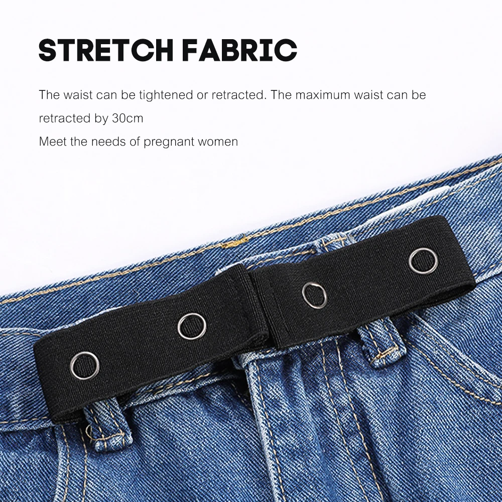 Kit 3 Rallonges De Pantalon Pour Femme Enceinte - Élastique, Avec Boutons, Ajustable