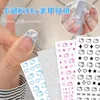 1sheet Japanese nail sticker HelloKitty Cat Head Heart cartoon cute nail decal with adhesive ornament Back Glue Manicure Sticker 1