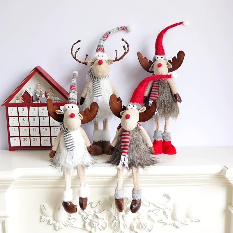 

Christmas doll scene decoration elk