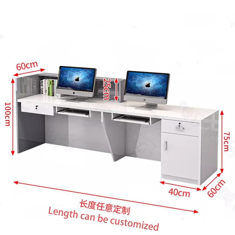 Salon Beauty Reception Desks Luxury Cashier Decor Unique Reception Desks Modern Display Recepci&oacute;n Negocio Commercial Furniture