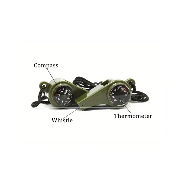 3 in 1 Emergency Survival Whistle Compass Thermometer Referee Cheerleading Whistle Camping Hiking Outdoor Multifunction Whistle 4 3 in 1 Emergency Survival Whistle Compass Thermometer Referee Cheerleading Whistle Camping Hiking Outdoor Multifunction Whistle 4