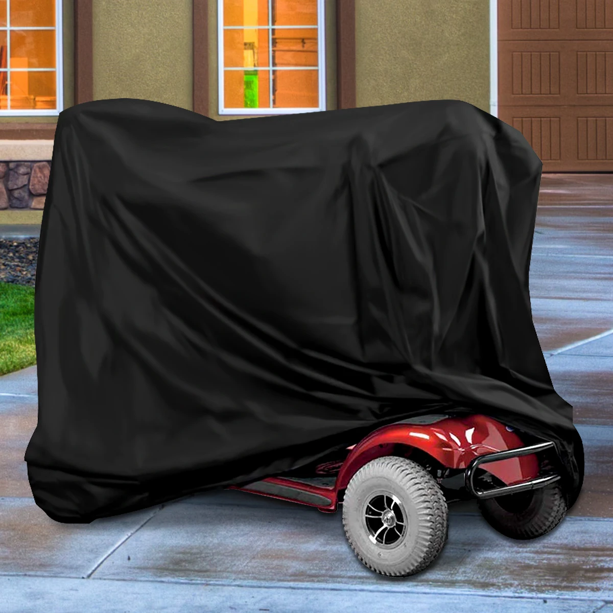 Mobility Scooter Waterproof Wheelchair Storage Cover Travel Scooter Weather Cover Electric Chair Cover 190D Oxford Fabric