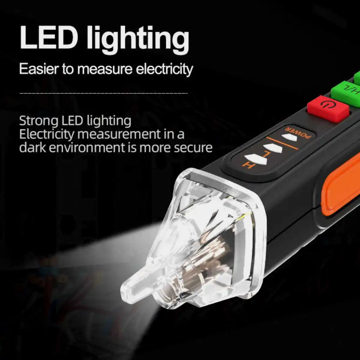 NJTY T02A T02B Berührungsloser Spannungsprüfer AC 12-1000V Stromführendes/Neutralleitungs-Testgerät Identifikator Unterbrechungspunkt-Finder DIY-Werkzeuge – Detail 5