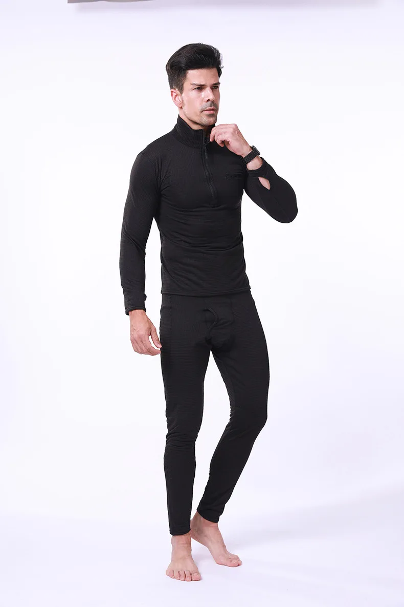 Men’s Thermal Underwear Sets Sport Base Layer For Male Winter Gear Compression Suits For Skiing Running  Long Johns