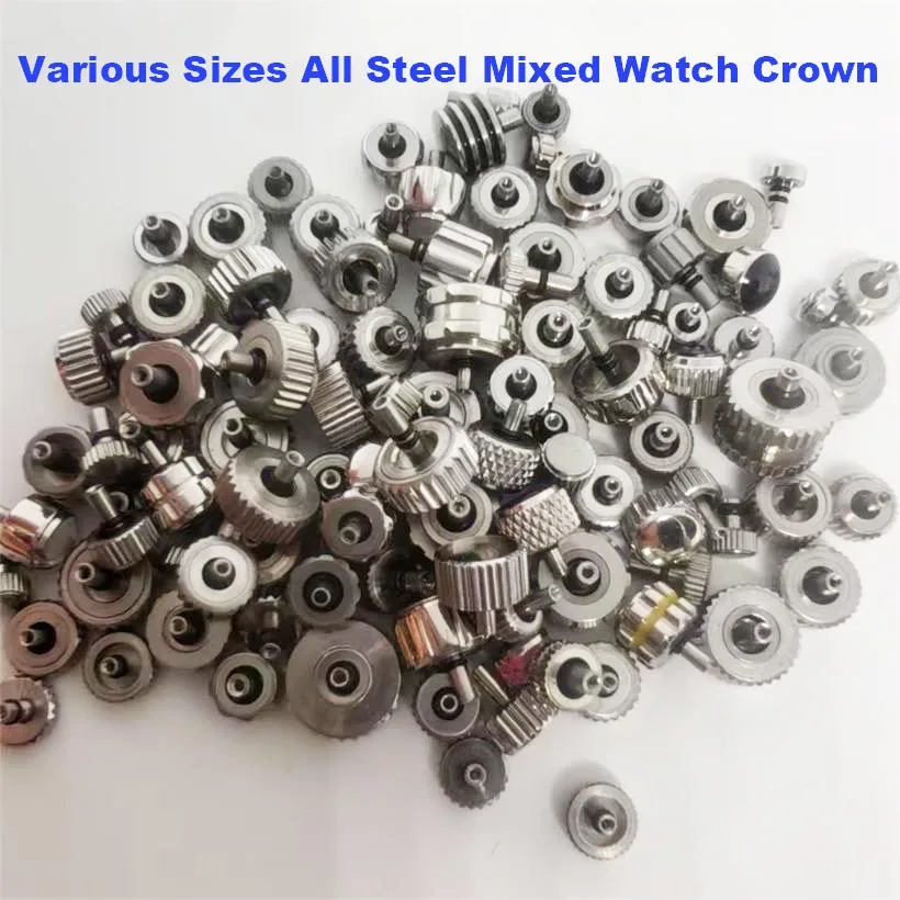 Watch Repair Tools Watch Accessories All Steel Watch Handle Various Sizes Long Short Mixed Crown Clock Maintenance Parts
