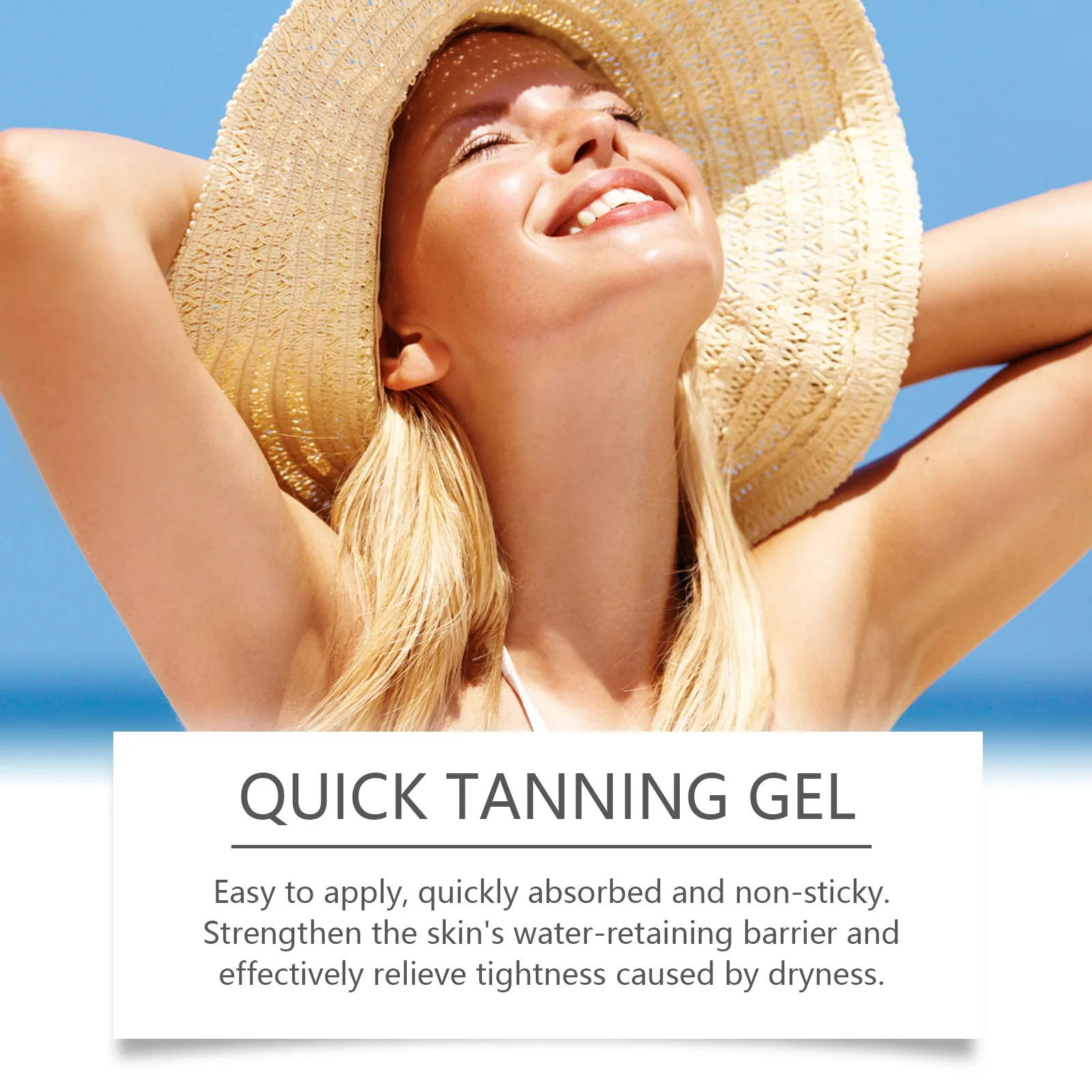 Moisturizing Self Tanning Gel Dark Skin Accelerator Bronzer Face Nourishing Summer Beach Solarium Brown Sexy Body Tanning Cream