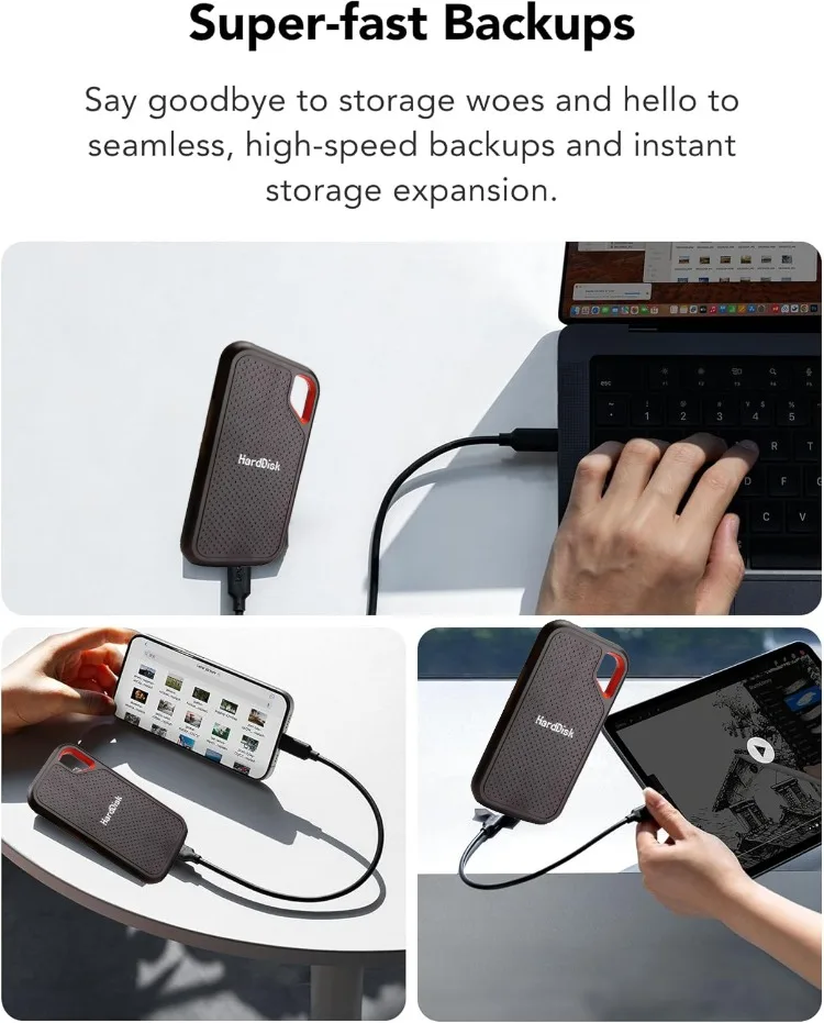 Mass Storage External SSD 4TB 8TB 16TB Portable Solid State Disk High Speed Hard Drive Suitable for all devices - 5