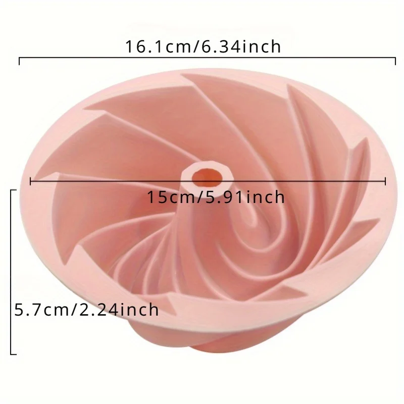1Pc Silicone Cake Baking Molds - Nonstick Cake Pan for Gelatin, Mousse, Baking Supplies, Kitchen Items