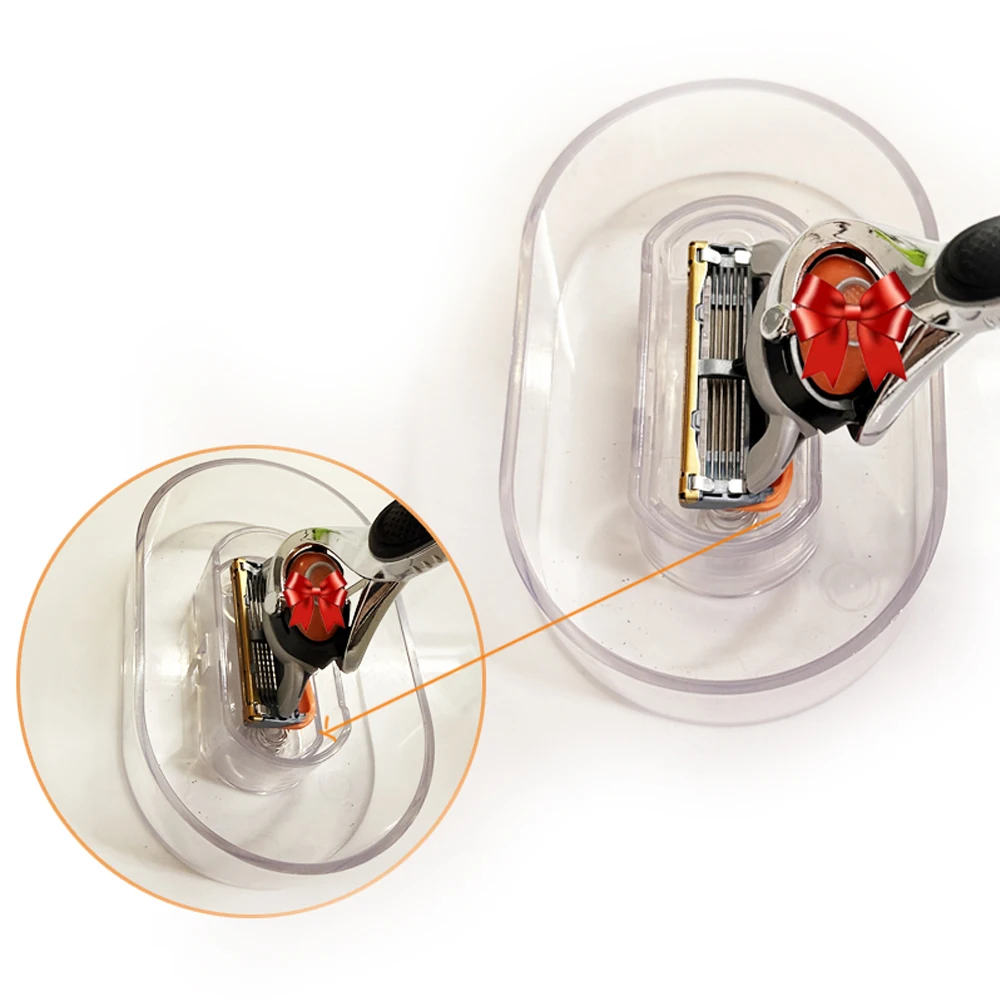 Shavcooo Manual Razor Washer Portable Shaver Cleaner Pressing Tool_voghion.com