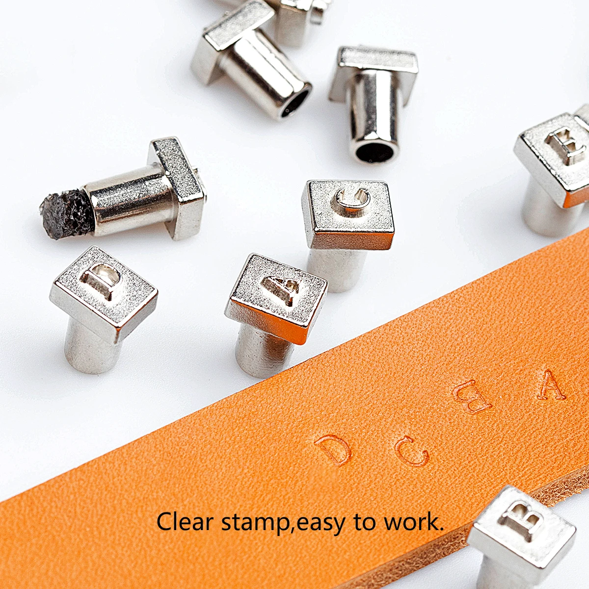 37pcs Leather Alphabet Stamps Punch Capital Letters & Number Stamping Tools Set DIY Name Punching Tool 4mm/6mm Metal
