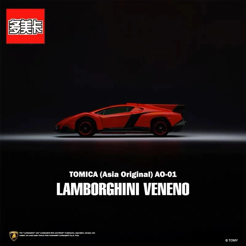 Takara Tomy Tomica AO-01 Lamborghini Veneno Mini, литые модели автомобилей из сплава, подарки для подростков, взрослые