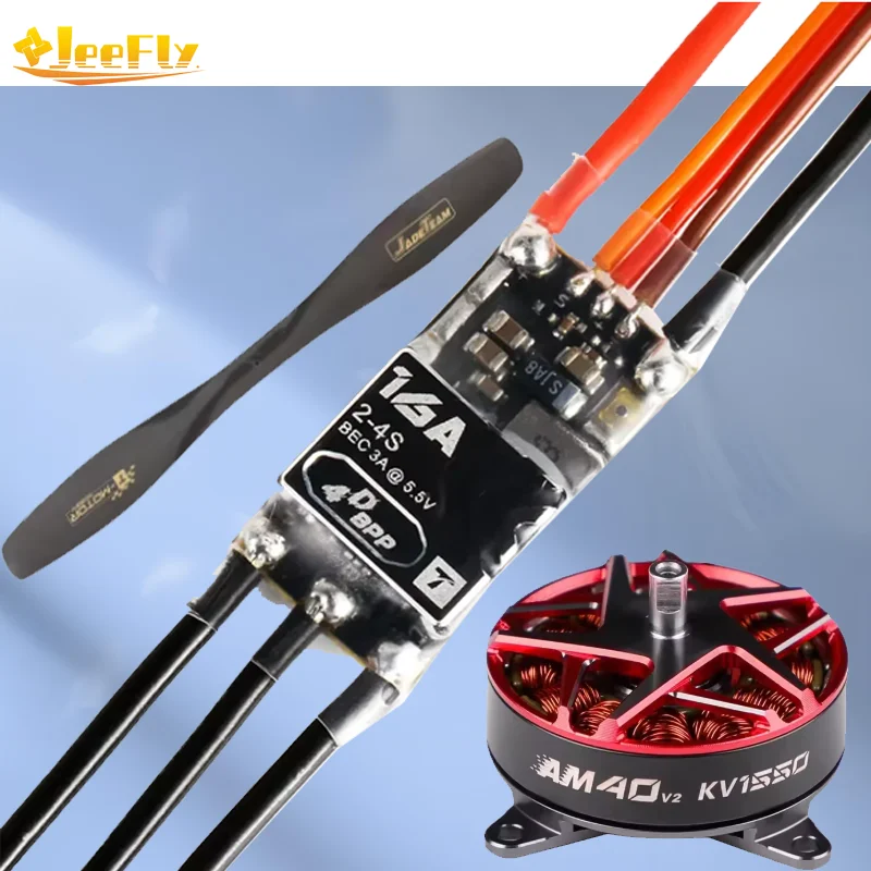 T-Motor BPP-4D F3P Combo Set Include（AM40 4D Brushless DC Motor + F3P 16A ESC + T8542 4D Propeller）for Fixed Wing Drones Parts