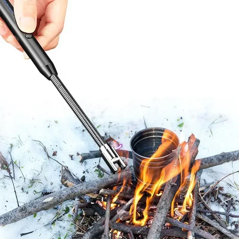 Electric Arc Igniter Rechargeable Usb Lighter No Oil No Open Flame Pulse Igniter 360&deg; Electric Arc Lighters Stove BBQ Lighter Kitchen Lighters Gifts