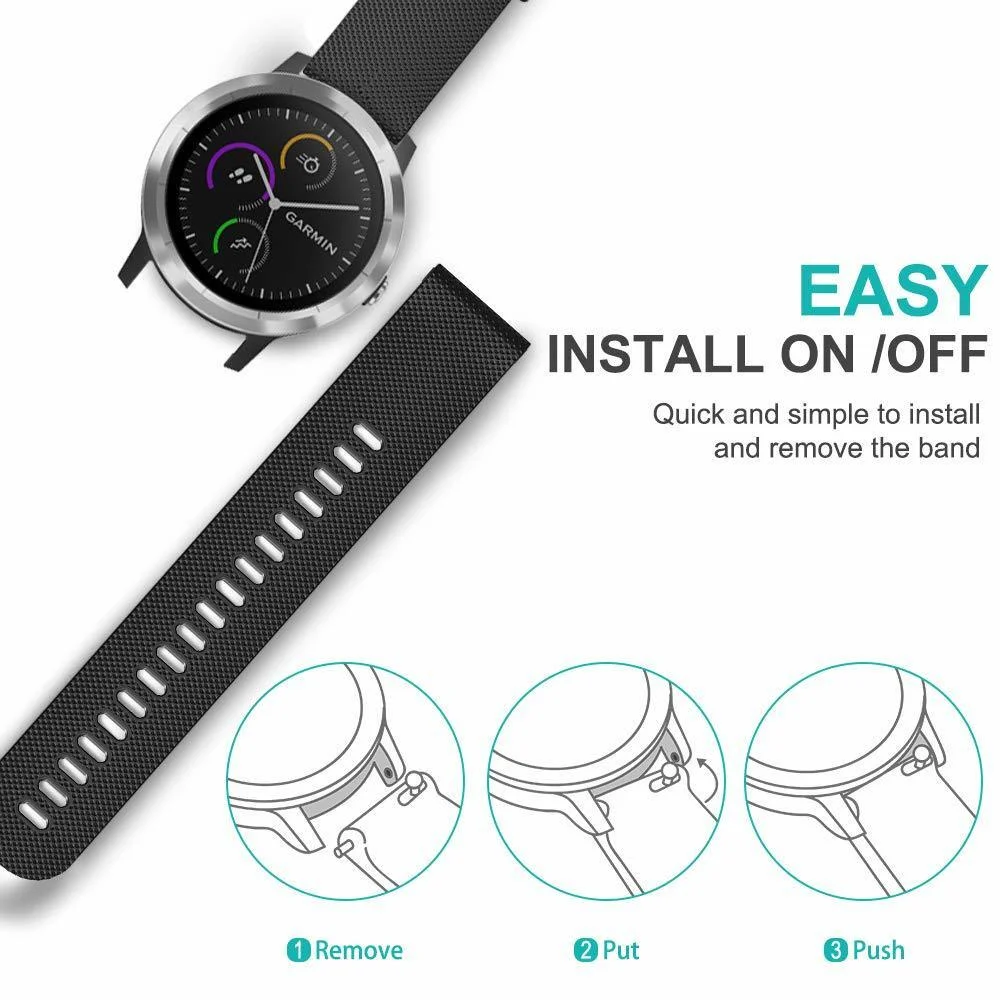 Unisex Silicone Strap Watchband Accessories