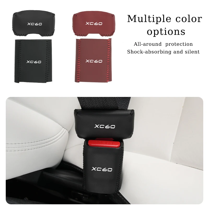 Car Styling Safety Belt Buckle Cover Protezione Antigraffio Per Volvo Xc60 Xc90 S60 V40 V50 V60 Xc40 V70 V90 S90 S80 C30 S40