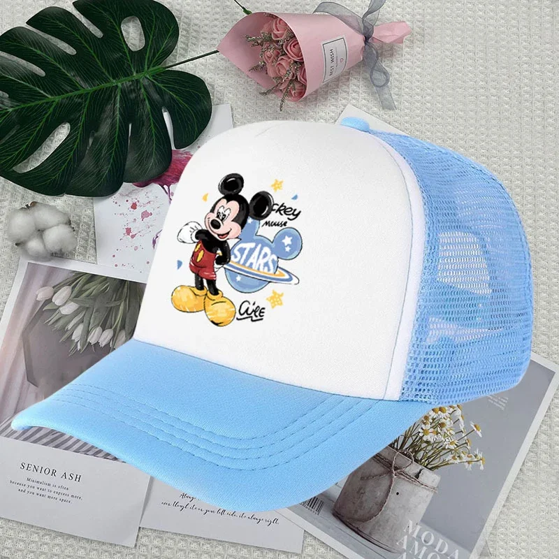 

Disney Mickey Children Casual Hat Kawaii Cartoon Baseball Caps Outdoor Sports Sun Hats Peaked Cap Unisex Birthday Gifts