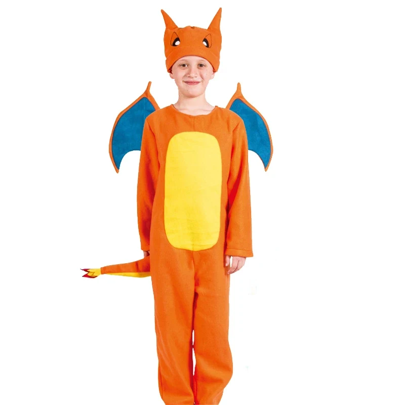 

Kids Cosplay Costume Dragon Role-Playing Show Spitfires Clothes Party Suits Set Anime Children Jumpsuit Christmas Gift Halloween
