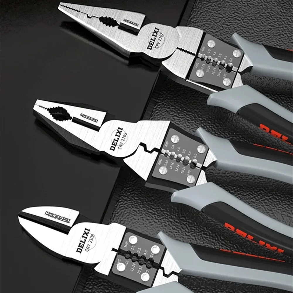 Universal Multifunctional Diagonal Pliers Needle Nose Pliers Hardware Universal Wire Cutters Electrician Wire Pliers 