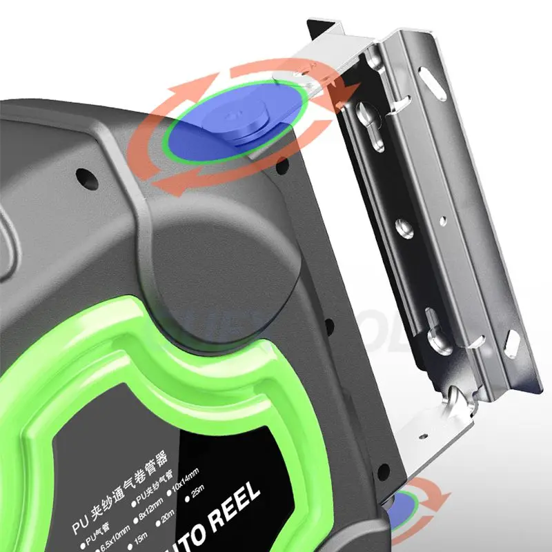 10/15/20/25M Air Drum Automatic Retractable Air Hose Reel Dedicated Car Repair Air Duct Hose Retractor Pneumatic Pipe Receiver