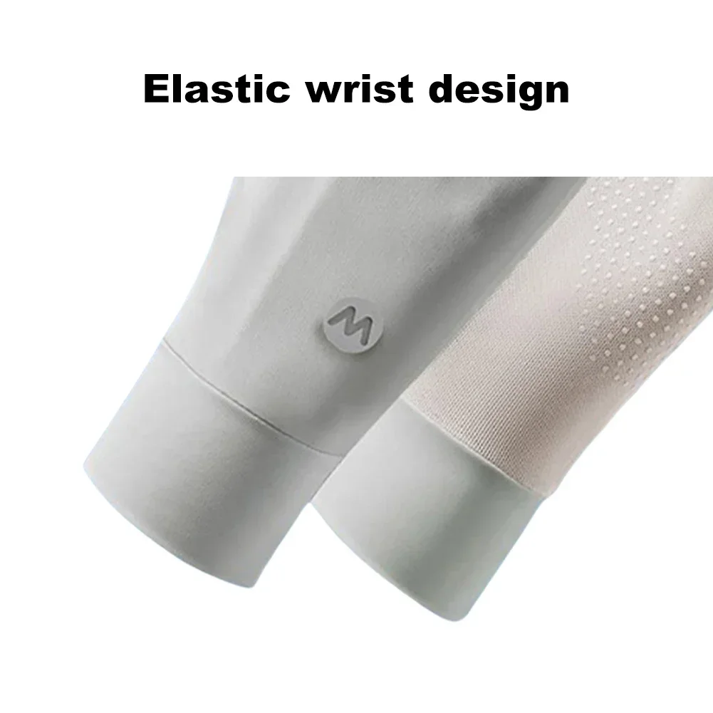 Women UV Sun Protection Gloves Breathable Touchscreen Sunblock Gloves Non Slip Ice Silk Cycling Gloves for Cycling Driving - 6