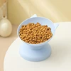 New Pet Cat Dog Bowl High Foot Dog Bowl 45° Neck Protector Cat Pet Food Water Bowl Anti-Overturning Binaural Pet Feeding Bowl 2