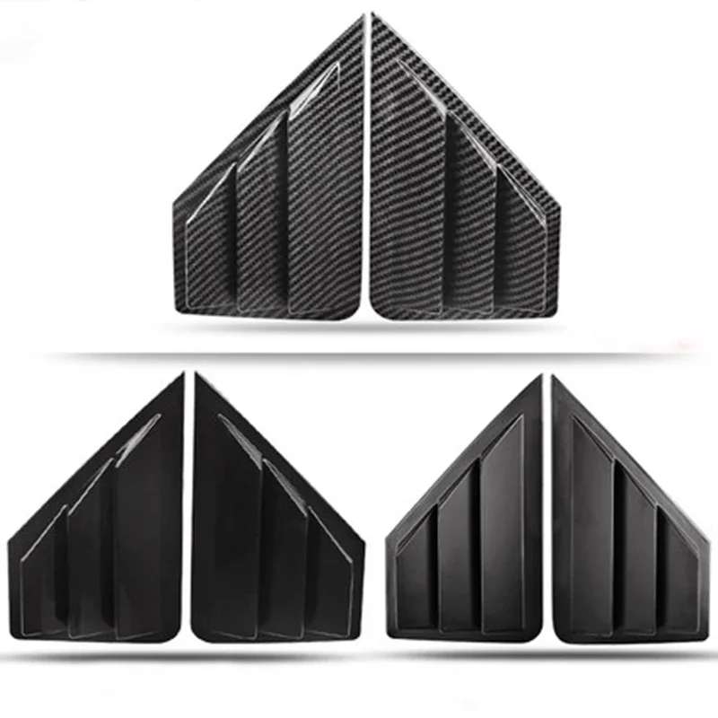 Car Rear Window Sticker 2Pcs Cover Triangle Shutters Trim for Toyota C-HR CHR C HR Car Accessories Decal