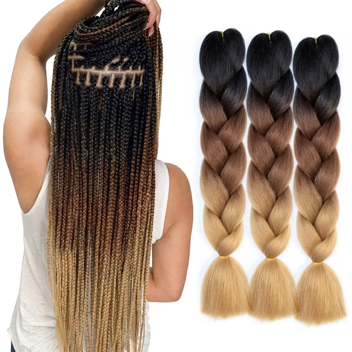 Jumbo Ombre Braiding Hair
