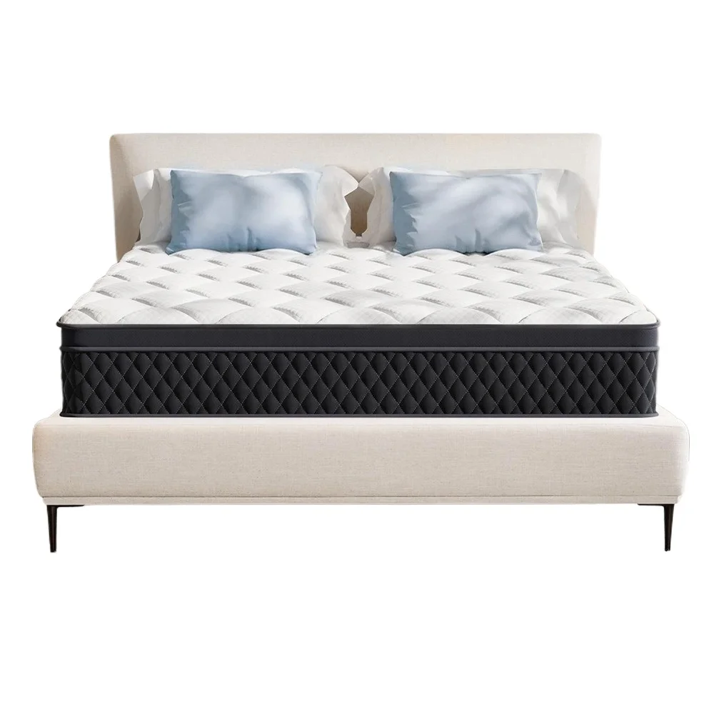 12 Inch Hybrid Memory Foam Mattress in a Box, Pressure Relief, Pocket Springs for Motion Isolation, Medium Firm Support 6