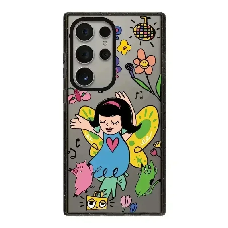 

Cute Cartoon Drawing Protective Case for Samsung Galaxy S24 S23 S22 Ultra S24+ S23+ S22 Plus Shell