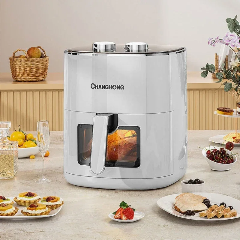 Visual air fryer household new large-capacity multi-functional oven intelligent heating oil-free electric fryer 2