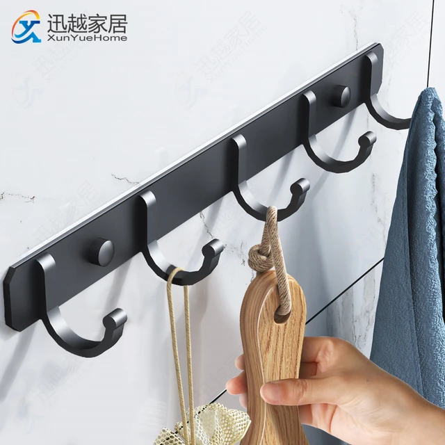 Wall-mounted Coat Hook Space Aluminum Creative Door Clothes Hook