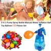 Plastic Water Balloon Pump Automatic knotting Outdoor Toy Balloons Sand Pool Water Toys Portable Outdoor Fun Water Filler Kit 3