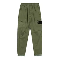 Men's Multi Pockets Cargo Pants Aautumn Winter Thicken Loose Jogger Trousers Washed Casual Pants Male 1