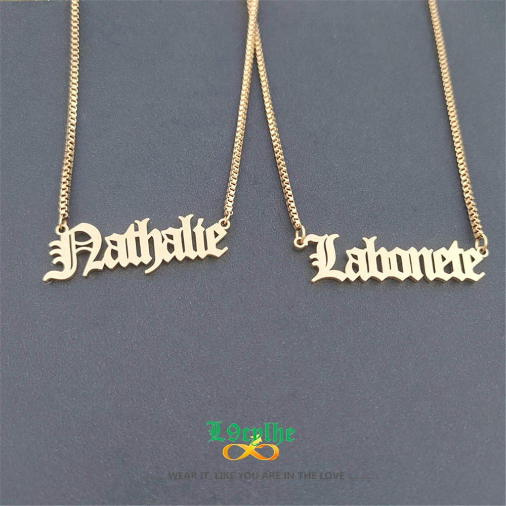 Custom Dainty Layered Name Choker Necklace – Personalized Gold/Silver Nameplate Pendant For Women - View #4