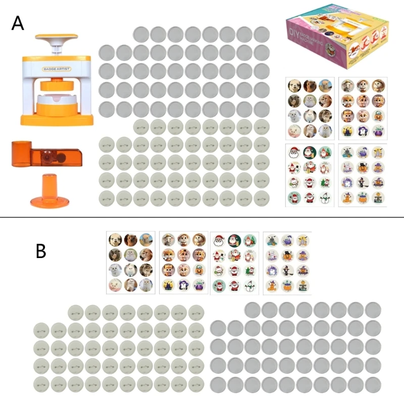 Badge Maker Machine Pin Button Maker Press Machine with Strong Card Press Function for Quality and Stability Button