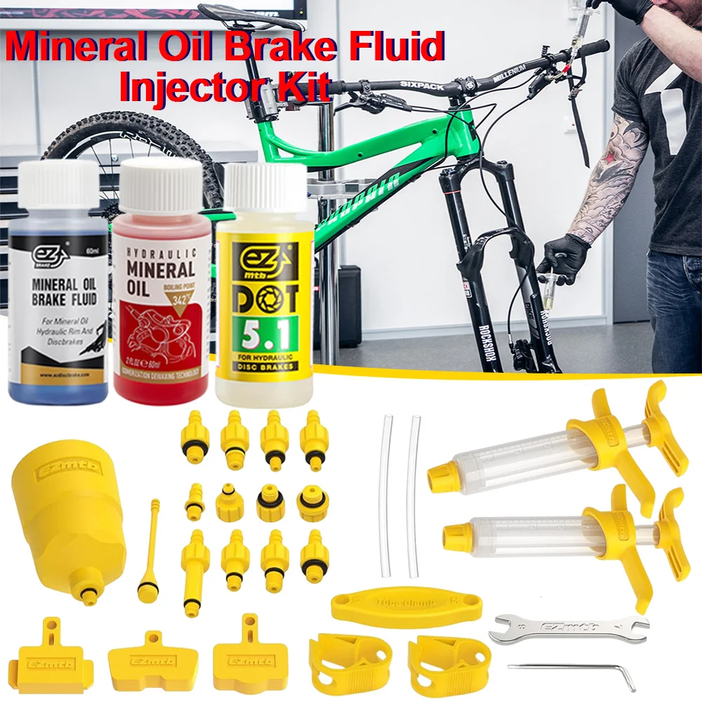 BicycleBrakeMineralOilBicycleHydraulicDiscBrakeOilBleedKitMineralOilShimanoMTB