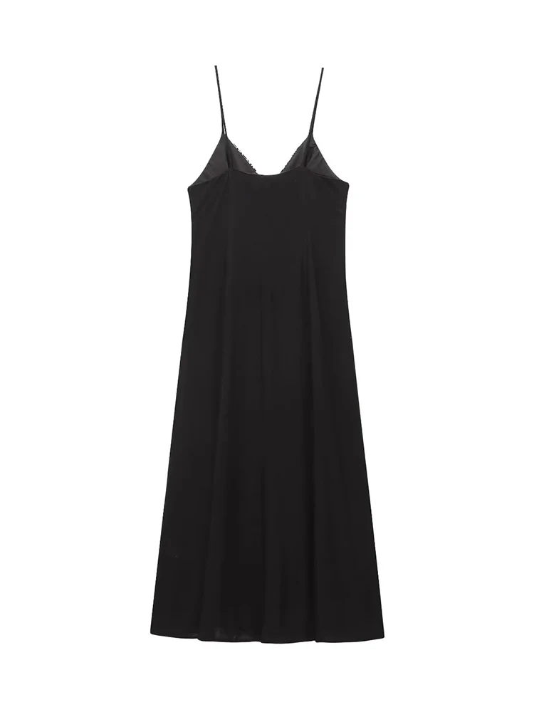 TFMLN Summer New Women Fashion Embroidery Sleeveless Strap Dress Female Sexy French Style High Waist A Line Sling Dresses