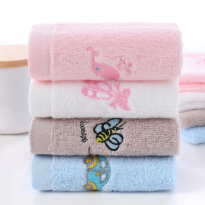 Soft Children Towel Washcloth Baby Bathing Feeding Cartoon Embroidery Cotton Towel for Newborn Handkerchief Shower Cloth 25x25cm Soft Children Towel Washcloth Baby Bathing Feeding Cartoon Embroidery Cotton Towel for Newborn Handkerchief Shower Cloth 25x25cm