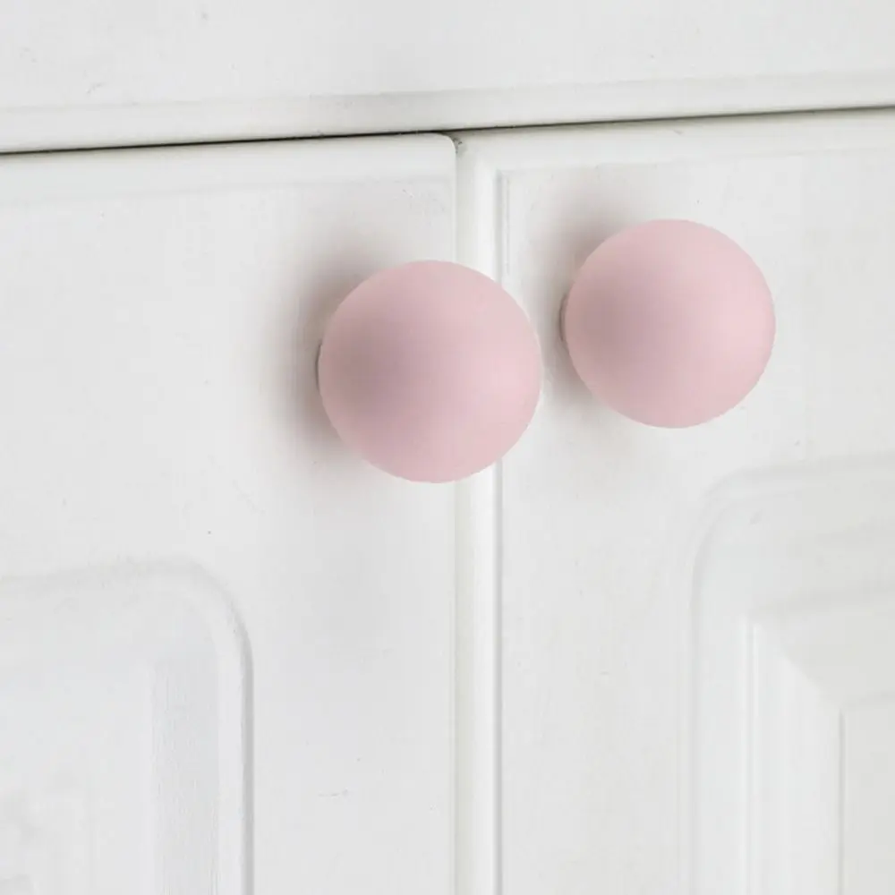 Portable Cute Ceramic Drawer Knob Cartoon Simple Style Cabinet Door Pulls Modern Macarons Color Furniture Handles Closet