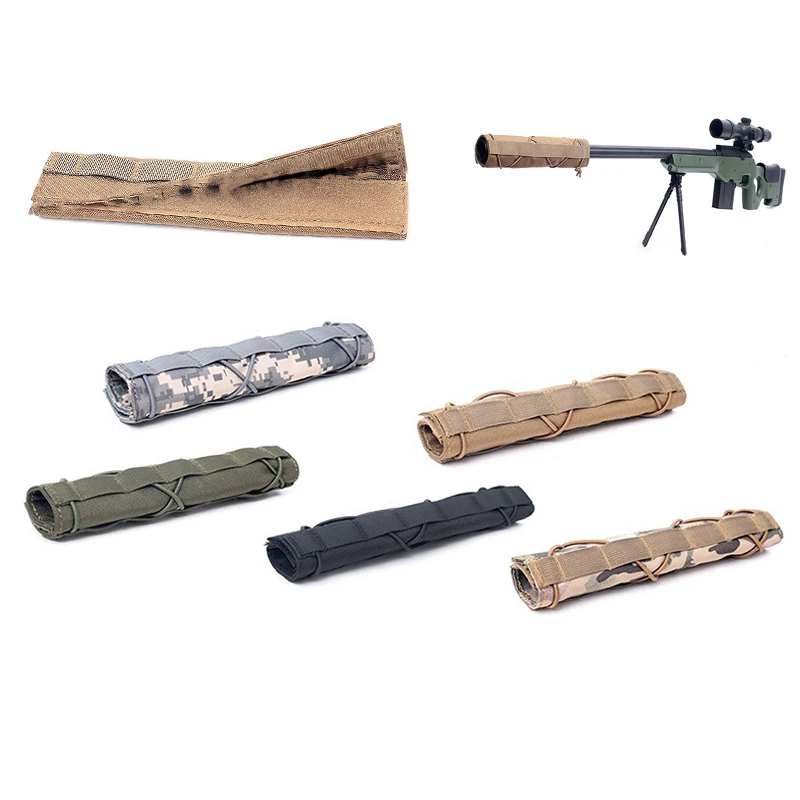 

Sniper Disguise Muffler Cover 14*22cm Camouflage Silencer Protector Outdoor Hunting Gear Accessory Pouch