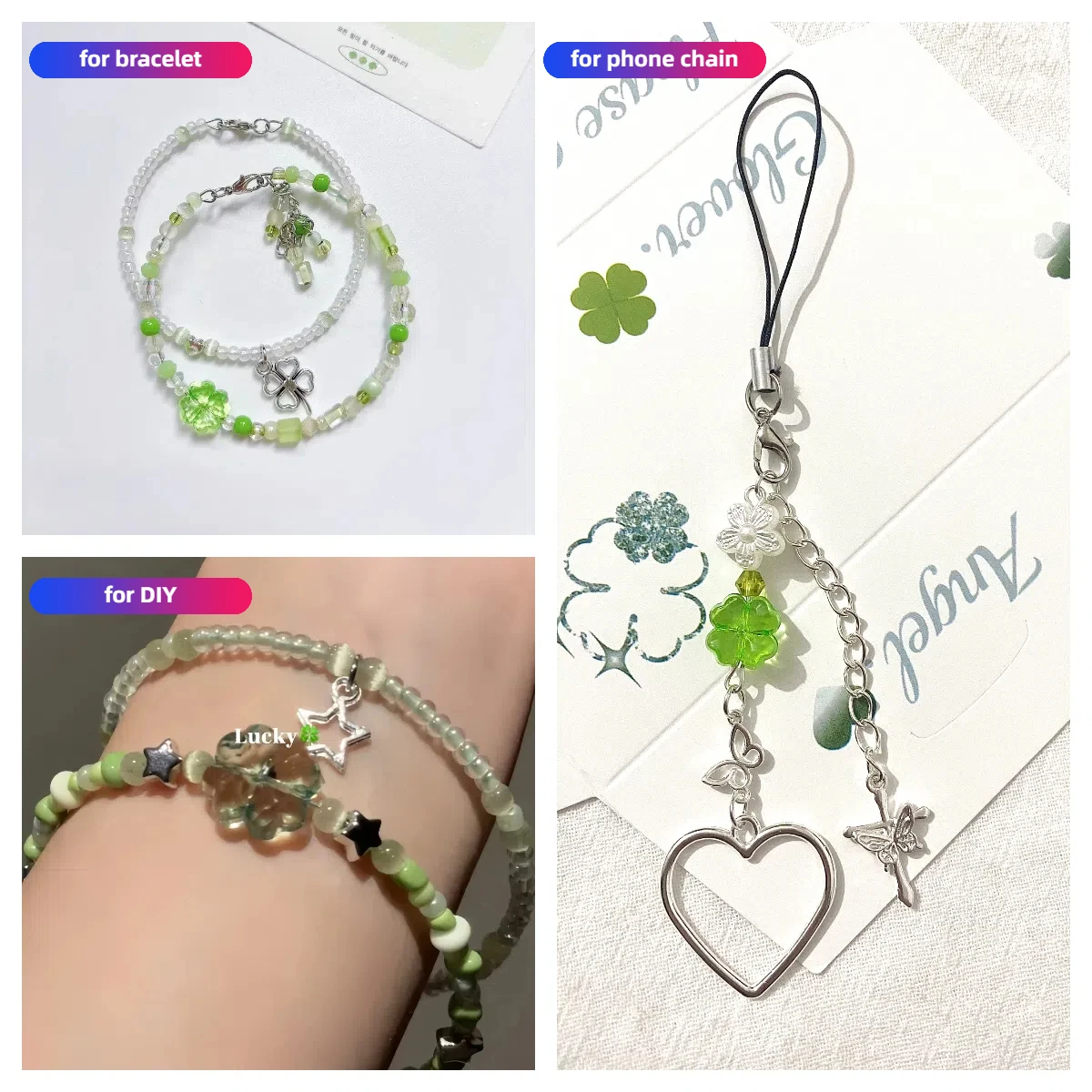 Craftdady Lot de 200 perles transparentes en acrylique avec lettres de l'alphabet de 7 mm - Rondes et plates - Lettres de A à Z dorées - Breloques en vrac pour bracelets