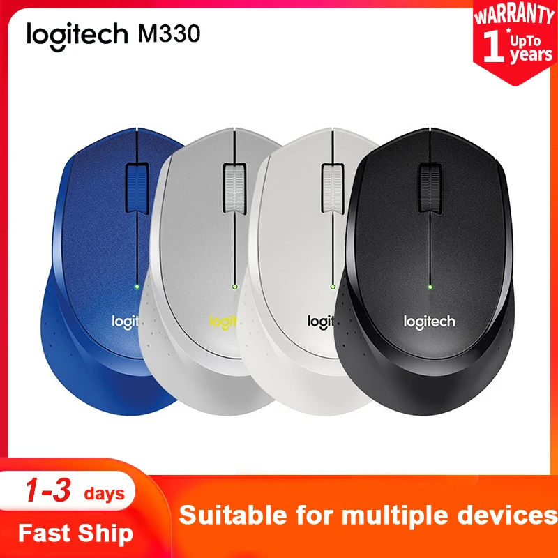 Logitech M590 Wireless Bluetooth Mouse Photoelectric Mute Cross Computer Control Mouse Wireless