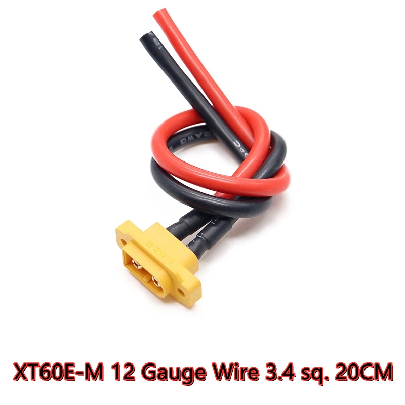 XT60H F To Male Adapter Cable - For RC Cars, Drones, Boats, High Performance Connector