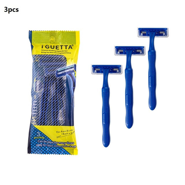 Travel Double Layer Blades Razors Shaving Convenient Hotels Carry Disposable Razors Skin Facial Manual Safe Shaver